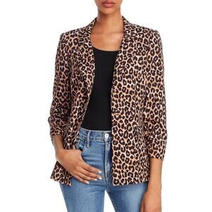 NWOT LIKELY Amelia Leopard-Print Blazer Size Large career office animal print